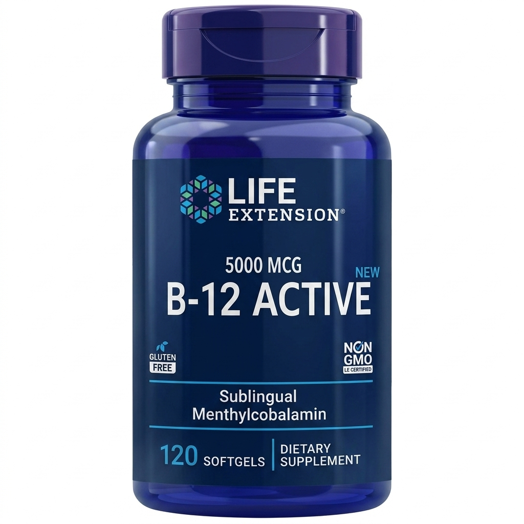 Life Extension B-12 Active 5000 mcg – 120 Cápsulas blandas