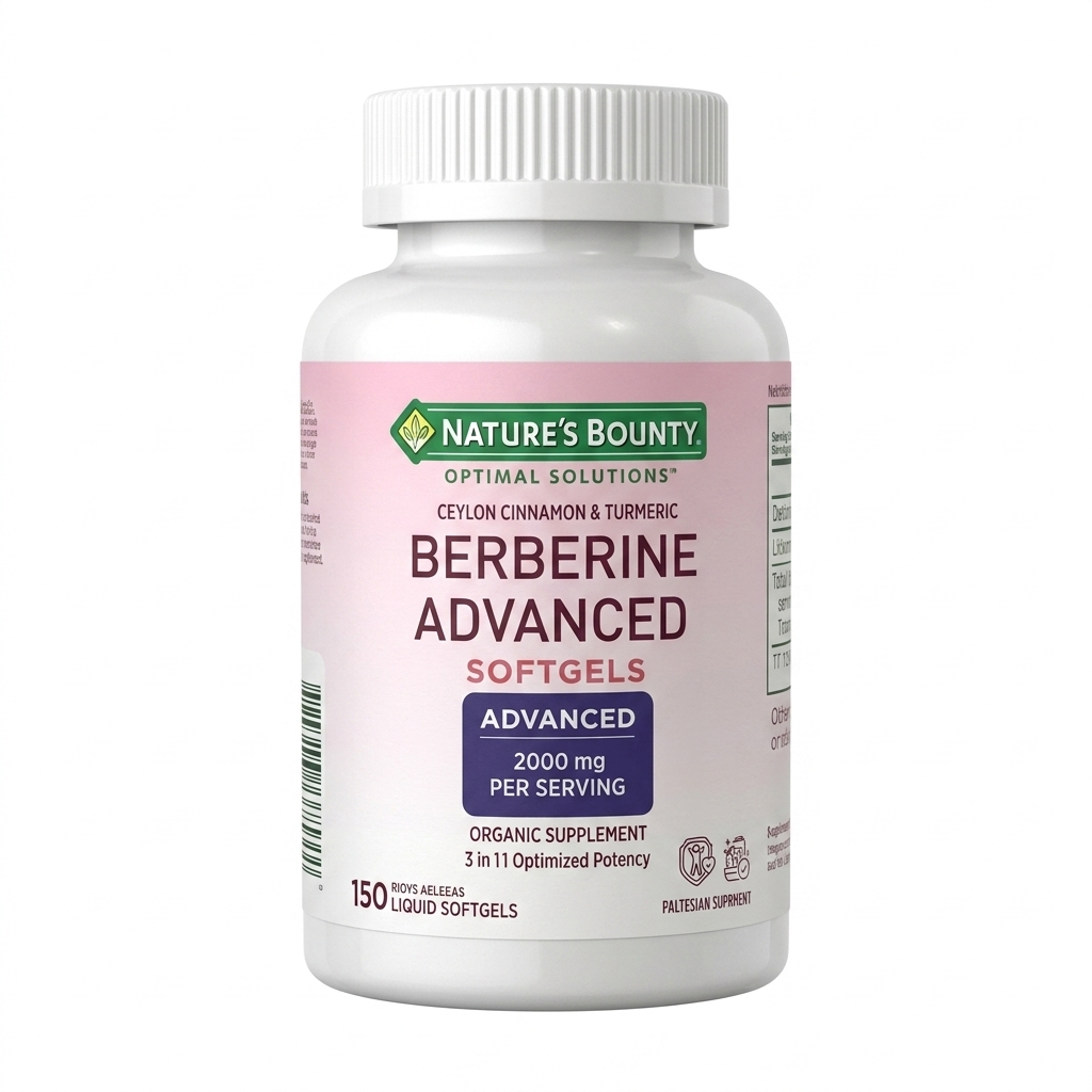 Nature’s Bounty Berberine Advanced 500 mg | 150 Cápsulas Blandas