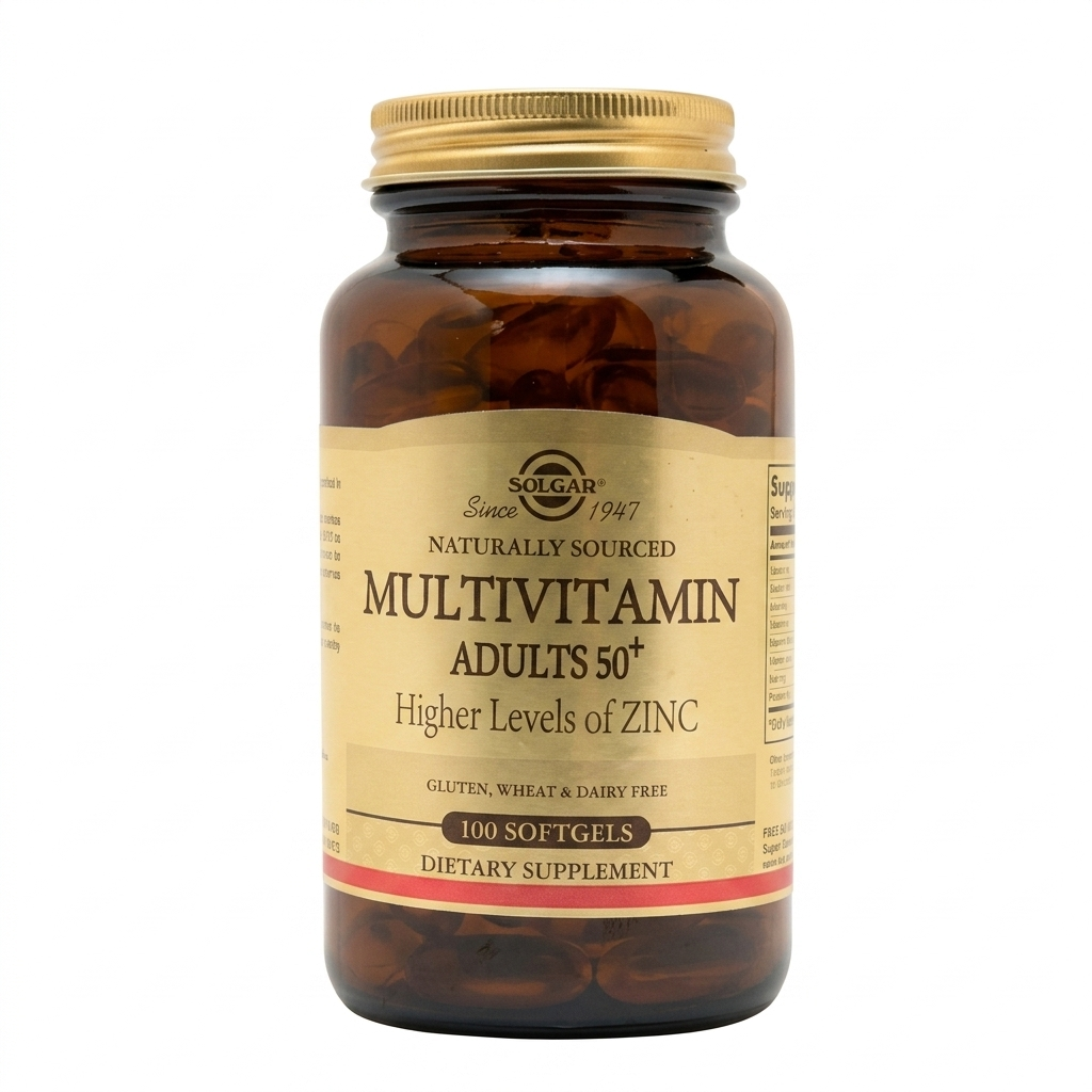 Solgar Multivitamin Adults 50+ Fórmula Completa | 100 Cápsulas Blandas