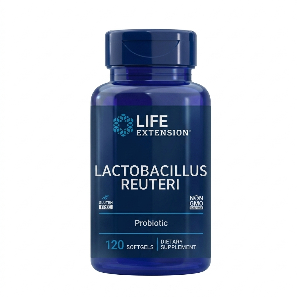 Life Extension Lactobacillus Reuteri Probiotic 3 Billion UFC | 120 Cápsulas Blandas