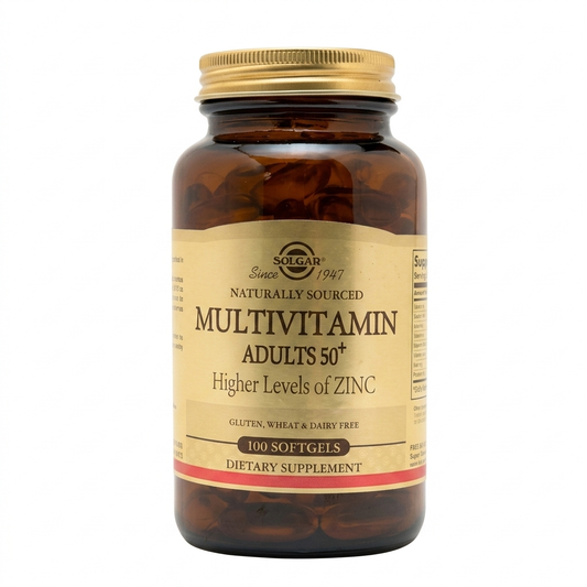 Solgar Multivitamin Adults 50+ Fórmula Completa | 100 Cápsulas Blandas