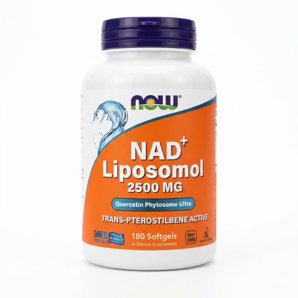 NOW Foods NAD+ Liposomal 2500 mg | 180 Cápsulas Blandas