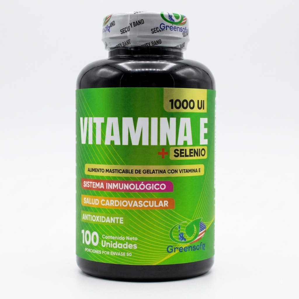 Vitamina E 1000 UI + Selenio x 100 Cápsulas de Gel Blando